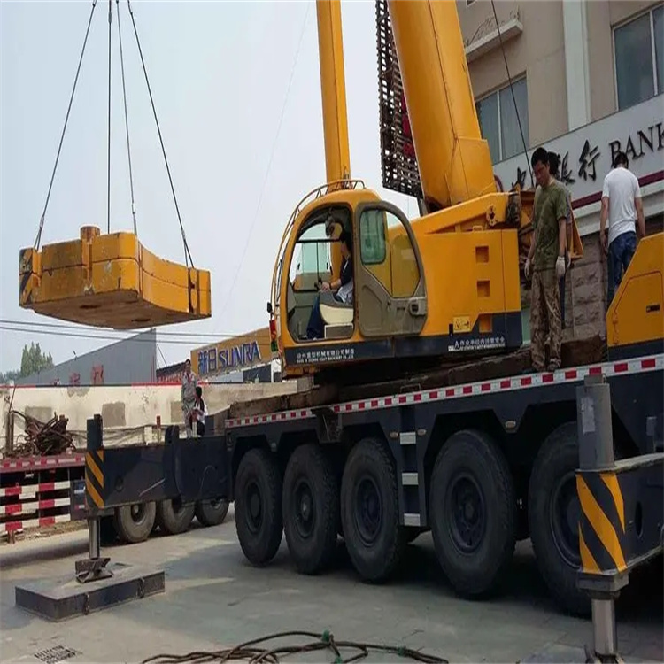 屏南县当地吊车出租|机器吊装|75吨|工厂搬迁服务